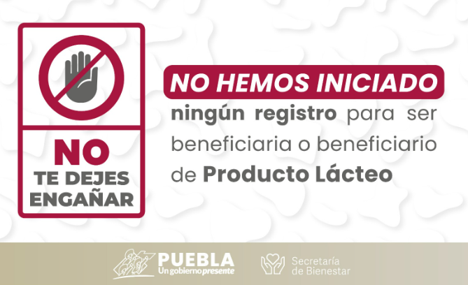 No hay proceso abierto para programa gratuito de entrega de producto lácteo