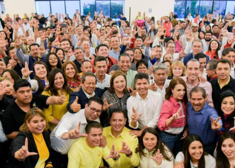 Xóchitl Gálvez y Lalo Rivera se reúnen con estructuras partidistas