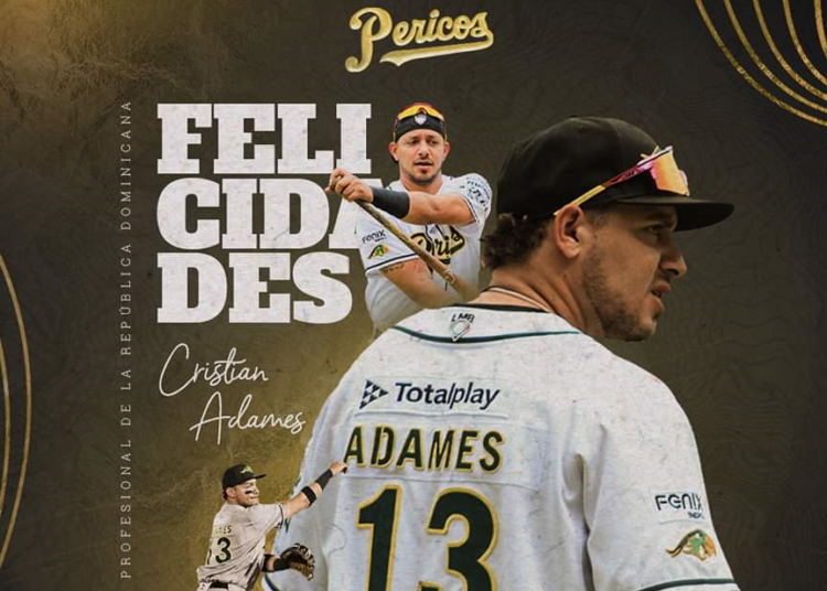 Cristhian Adames regresará a Pericos como campeón de la Liga Invernal