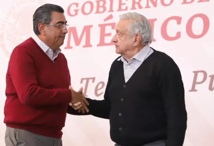 Sergio Salomón inicia el año con espaldarazo de AMLO