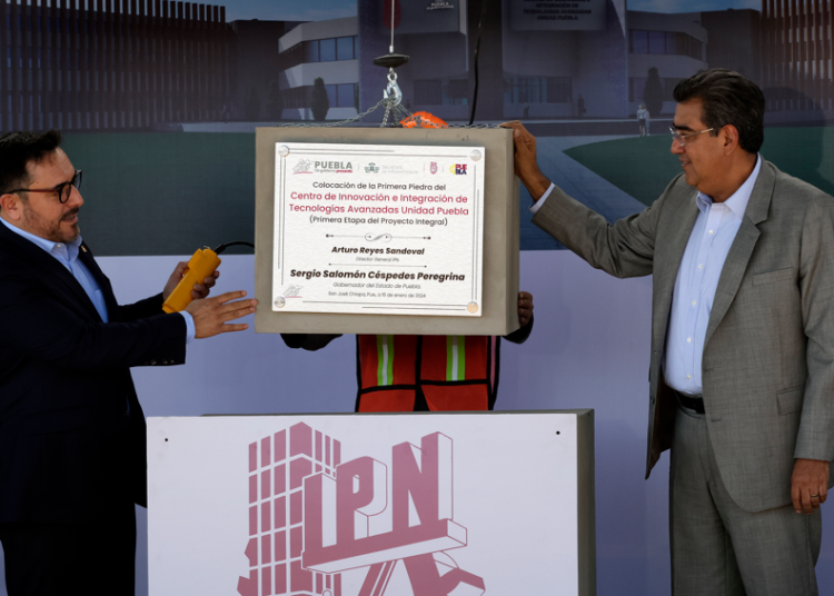 Salomón Céspedes y Arturo Reyes colocan primera piedra del CIITA del IPN (Video)