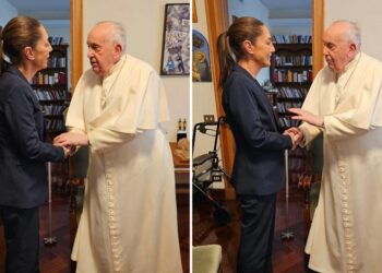Claudia Sheinbaum sostiene encuentro con el papa Francisco