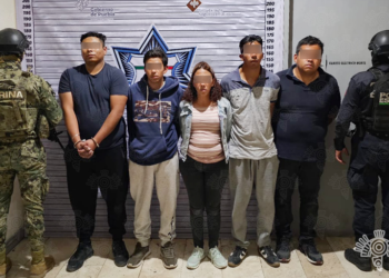 SSP y Semar detienen a 5 personas con arsenal de armas en Cuautlancingo