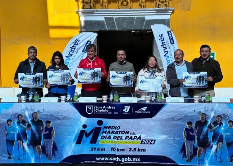Presentan Medio Maratón del Día del Papá en San Andrés Cholula