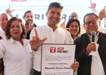 Lalo Rivera, candidato oficial del PSI a la gubernatura de Puebla