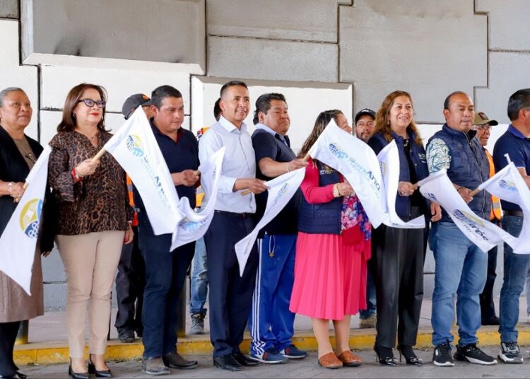 Tlatehui inicia rehabilitación con concreto estampado en 14 Ote