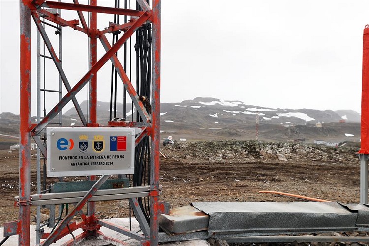 Chile abre la primera conexión mundial a la red 5G en la Antártida