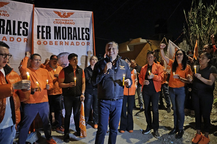 Fernando Morales arranca campaña en la colonia Luis Donaldo Colosio
