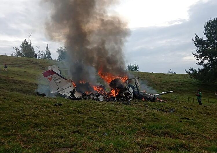 4 personas mueren en accidente de avión ambulancia en Colombia