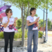 Se presenta el proyecto “Intervención a la Reina. Tejiendo juntas”, en el Parque del Ajedrez