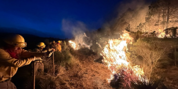 Por incendio, 70 hectáreas afectadas en Xiutetelco