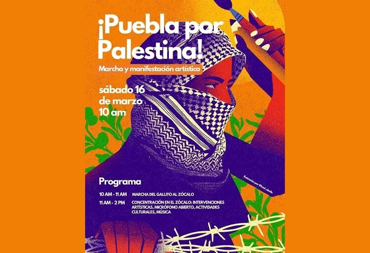 Convocan a marcha y manifestación artística por Palestina