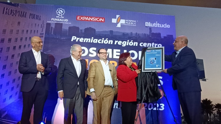Hospital Puebla, primer lugar como mejor nosocomio en la Región Centro
