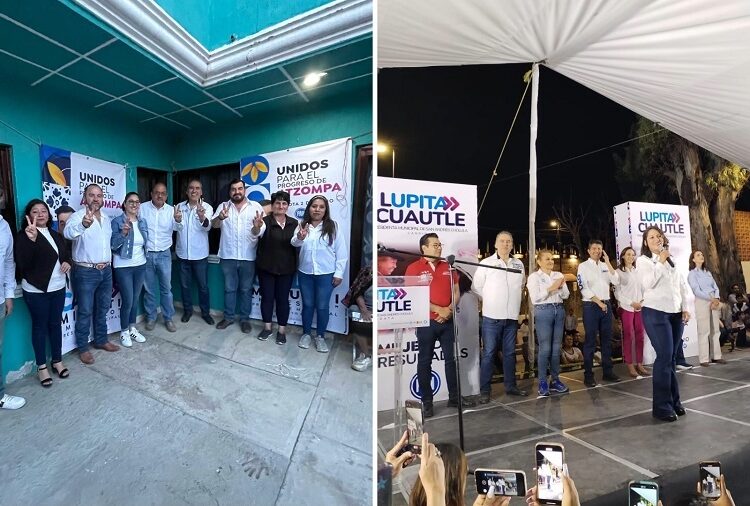 Humberto Aguilar acude a arranques de campaña de Minutti y Cuautle