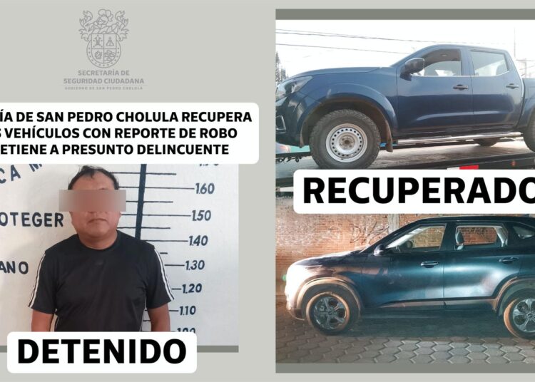 Policía de San Pedro recupera 2 vehículos robados