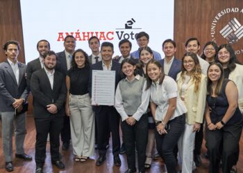 Estudiantes presentan decálogo con ERP en ‘Anáhuac Vota’
