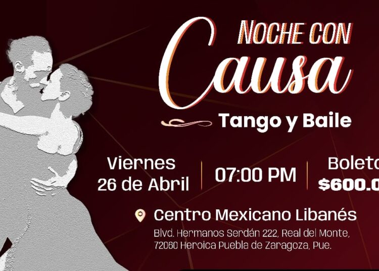 Anuncia Cruz Roja Mexicana ‘Noche con Causa: Tango y Baile’