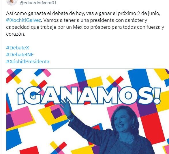 Vamos a tener una presidenta con carácter y capacidad: Eduardo Rivera