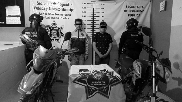 Aseguran en San Martín a dos masculinos Por portación de arma de fuego