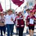 Tonantzin Fernández lleva 19 días recorriendo San Pedro Cholula