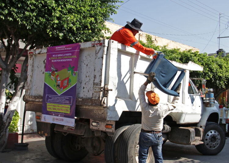 Gobierno municipal de Puebla mantiene servicio de descacharrización