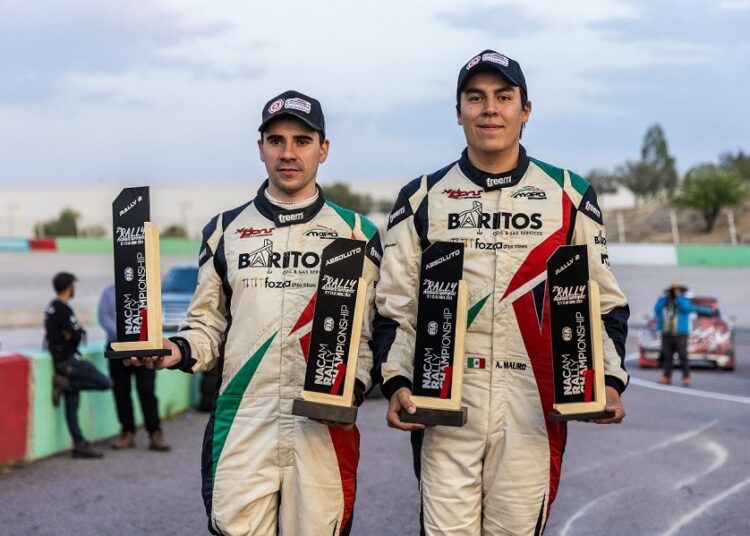 Alejandro Mauro de Escudería TV4 Guanajuato triunfa en Rally Aguascalientes
