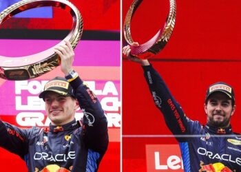 Verstappen gana GP de China; Checo llega tercero
