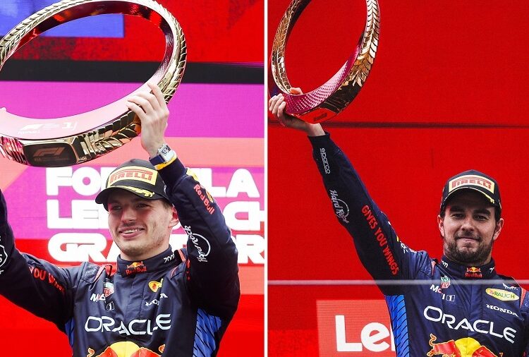 Verstappen gana GP de China; Checo llega tercero