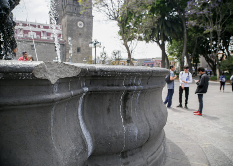 Listo, el mantenimiento a la Fuente de San Miguel