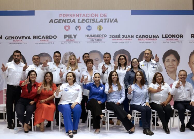 Candidatos a diputados federales por ‘Fuerza y Corazón por México’ presentan agenda legislativa
