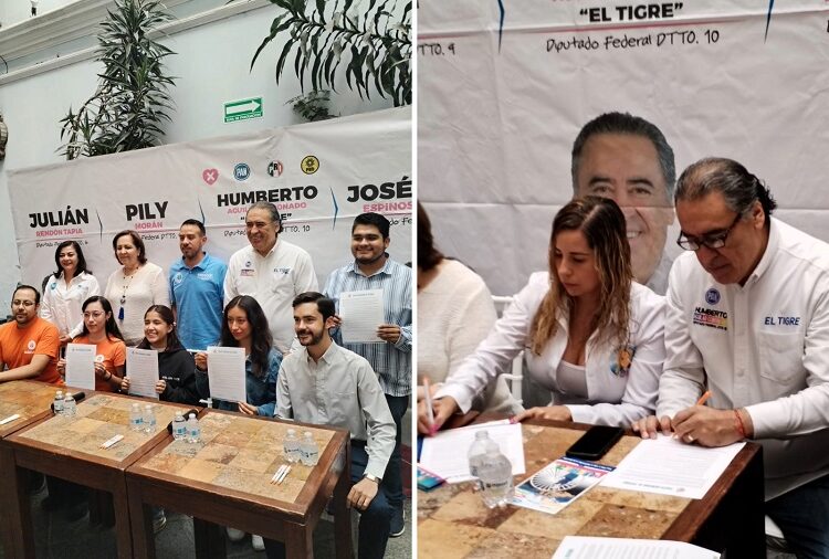 Humberto Aguilar firma Pacto por el Derecho al Futuro