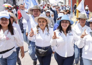 Lupita Cuatle recorre San Bernardino Tlaxcalancingo