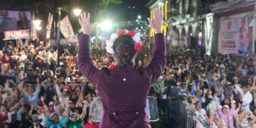VIDEO: Así fue el recibimiento de Sheinbaum y Armenta en Huauchinango