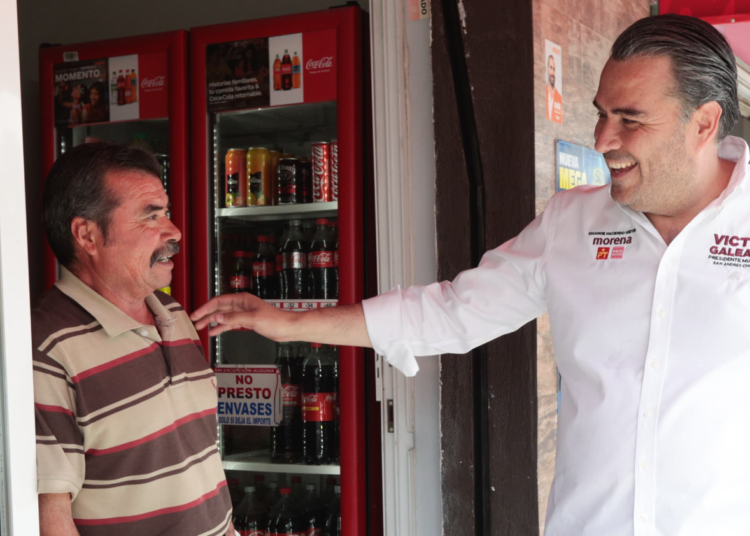 Víctor Galeazzi, candidato a la alcaldía, escucha necesidades de las y los sanandreseños
