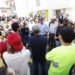 El gobernador Sergio Salomón recorrió este sábado colonias afectadas por lluvias