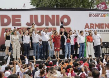Multitudinario cierre de campañas, con Sheinbaum, Armenta y Chedraui en Puebla