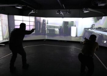 Academia de Policía Municipal cuenta con nuevo Stand de Simulación de Tiro Virtual