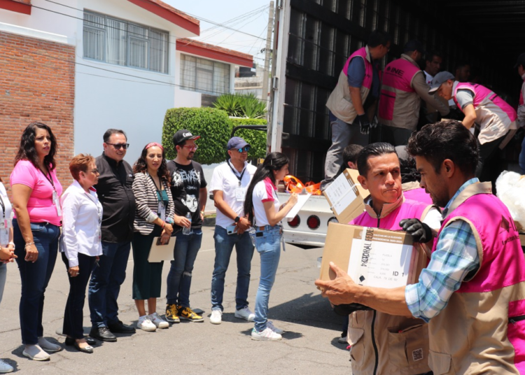 INE Puebla recibe boletas para elección federal del 2 de junio