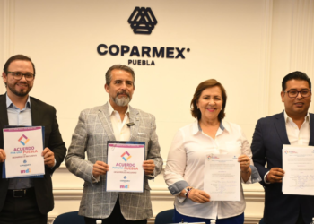 Firma de Acuerdo por una Puebla con Desarrollo Inclusivo en Coparmex: Ana Tere Aranda