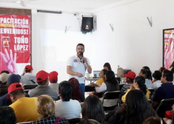 Toño López motiva a poblanas y poblanos comprometidos a defender el voto ciudadano