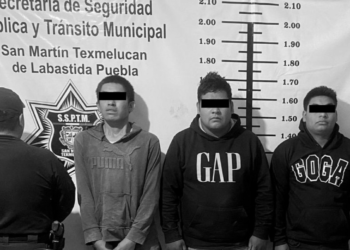 La SSP de Texmelucan detiene a 3 sujetos que portaban drogas y armas