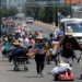 Caravana con unos 600 migrantes llega a Puebla