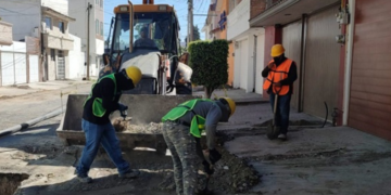 Avanza obra de la red de agua en San Manuel