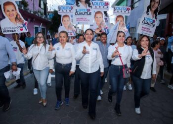 Lupita Cuautle cierra campaña en colonia Lázaro Cárdenas