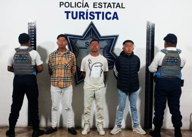 SSP detiene a cuatro hombres por robos en transporte público