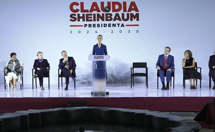 Claudia Sheinbaum presenta a los primeros 6 integrantes de su gabinete