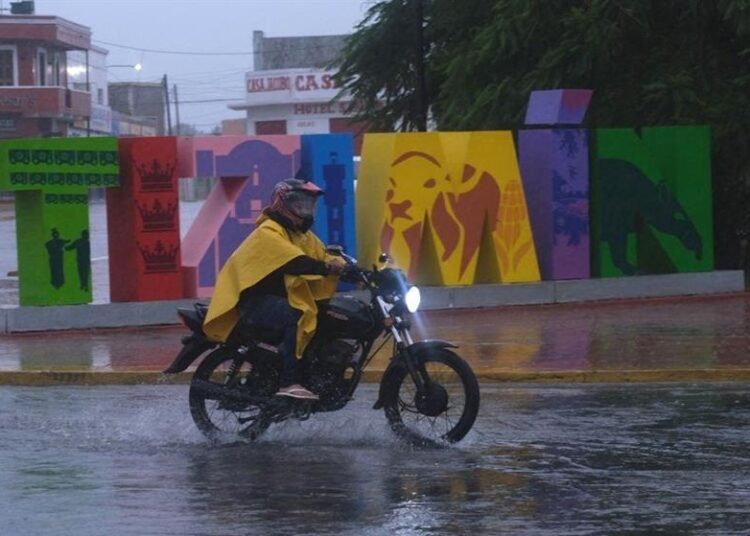 Pronostican temporal de lluvias en sur, sureste y la Península de Yucatán