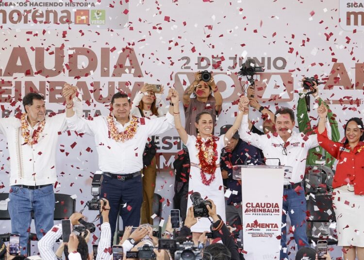 Armenta y alianza aportan más de 2.2 millones a Sheinbaum