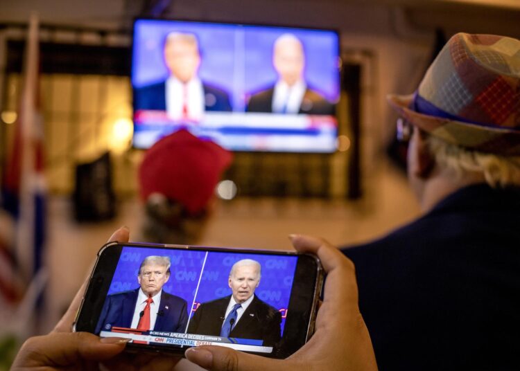 Redes viralizan errores de Biden durante debate