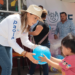 Paola Angon recorre CAICS para festejar a infancias cholultecas
